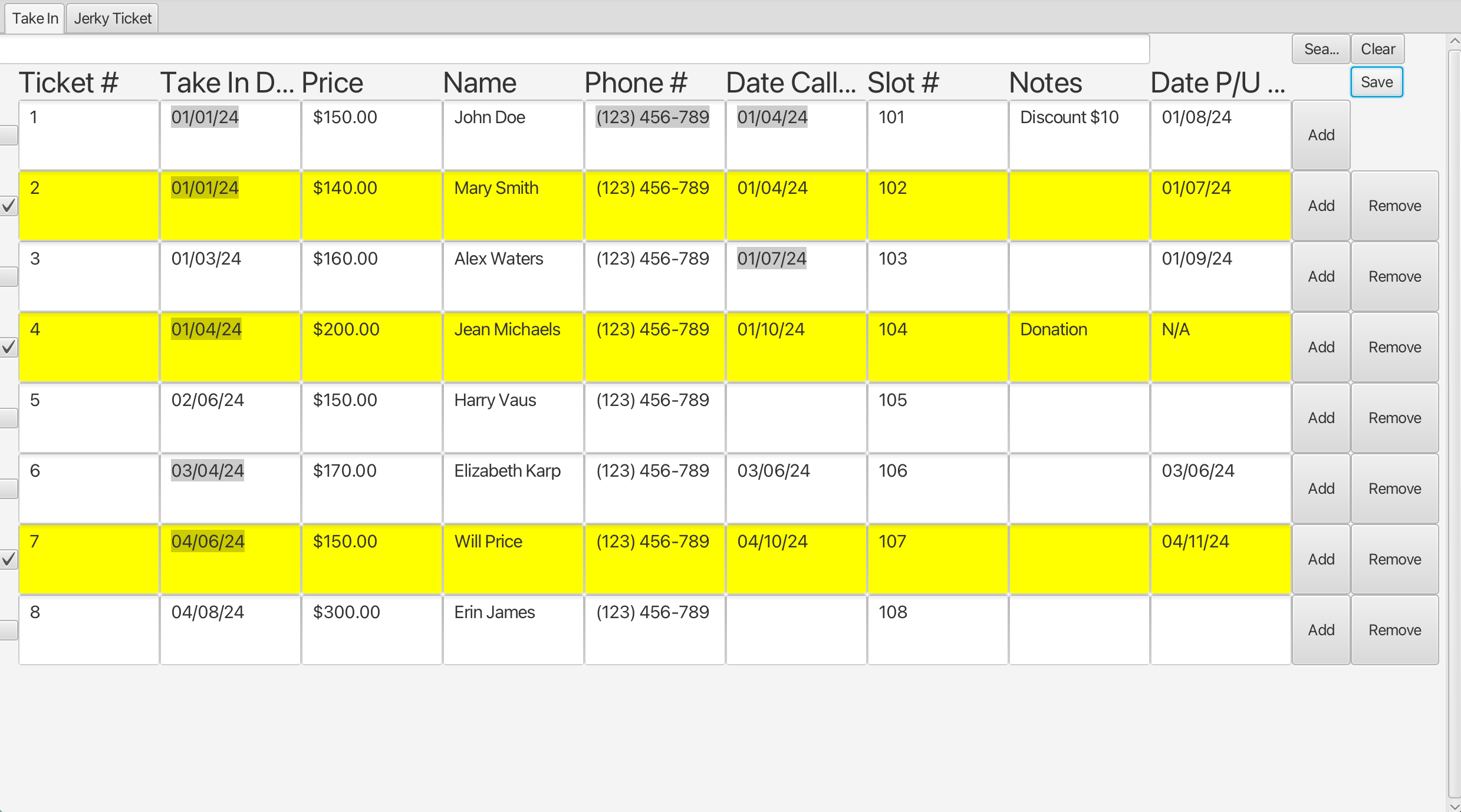 Customer Storage Application